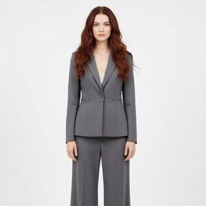 Calvin Klein: Grey Pant Suit - Size 4